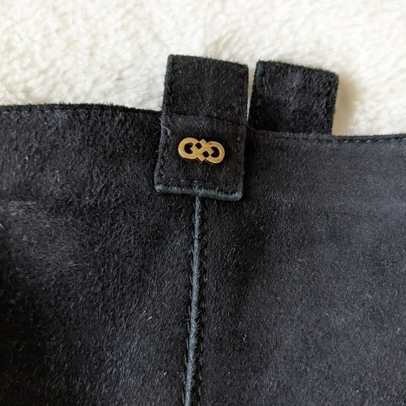 Cole Haan Black Suede Booties Size 9.5 - Picture 4 of 8